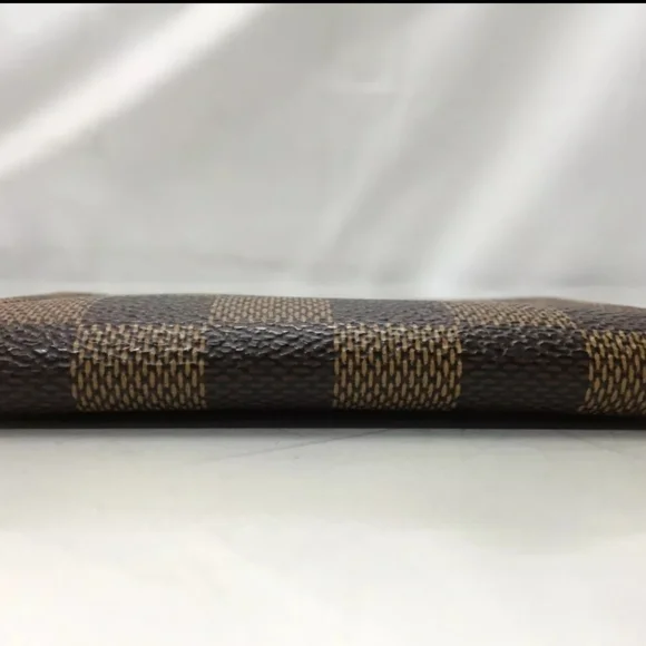 Auth Pre-loved Louis Vuitton Damier Ebene Enveloppe Cartes De Visite Card Case - Picture 4 of 11